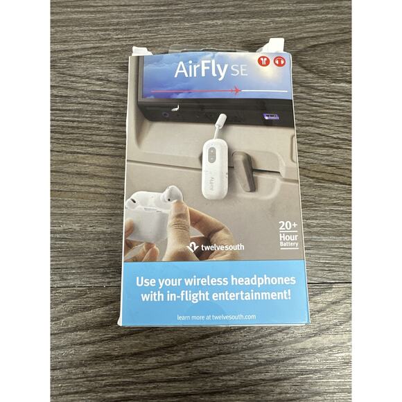 Twelve South AirFly SE Bluetooth Wireless Audio Transmitter Receiver for AirPods - Picture 4 of 4